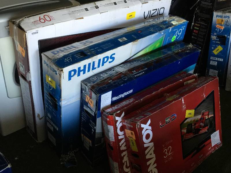 lot 8721 image: NEXT 5 FLAT SCREEN TVS FROM 40 TO 60 IN BOXES