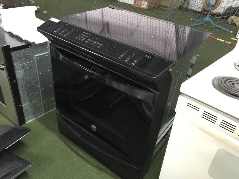 lot 8706 image: Kenmore Elite 30 Slide-In Electric Range - Black