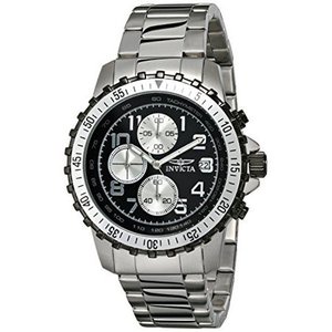 lot 24011 image: Invicta Mens 6000 Specialty Chronograph Stainless Steel Watch- Retail$97.99