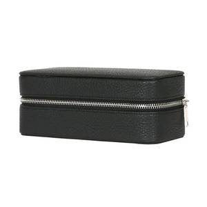 lot 24077 image: Mele & Co. Alden Travel Watch Case in Black Faux Leather