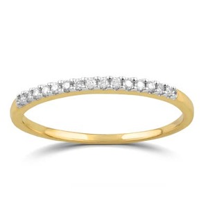 lot 24000 image: Divina 10k Gold 110ct TDW Diamond Wedding Band Size 8- Retail$139.99