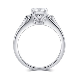 lot 24041 image: Divina 14k White Gold 35ct TDW Diamond Engagement Ring- Retail$815.49 Size 8