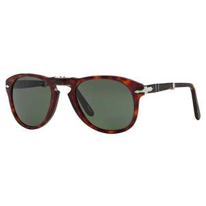 lot 24059 image: Persol Mens PO 714 Steve Mcqueen 2431 Havana Foldable Plastic Sunglasses- Retail$165.99