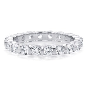 lot 24082 image: Amore 1.50CT Lab Grown Diamond Eternity Ring, Sparkling E-FVS- Retail$875.99 Size 5.5
