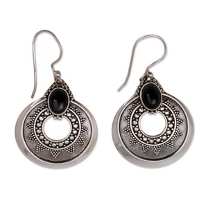 lot 24153 image: Handmade Royal Medallion Unique Dangle Earrings (Indonesia)