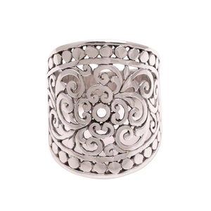lot 24160 image: Handmade Sterling Silver Memory of Bali Ring (Indonesia) -10