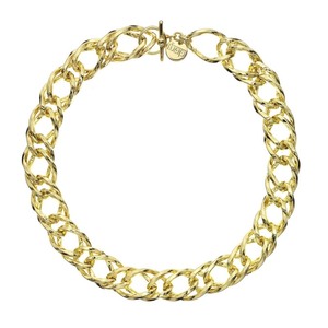 lot 24177 image: Isla Simone - 18 Karat Gold Electro Plated Rope Link Chain Necklace With Clasp- Retail$89.99