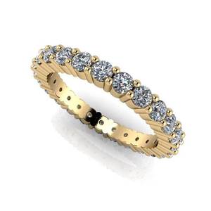 lot 24115 image: Amore 1.50CT Lab Grown Diamond Eternity Ring, Sparkling E-FVS- Retail$1099.99 Size 6