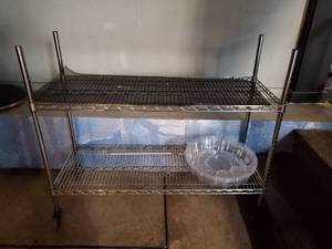 lot 4383 image: 2 Tier Rolling Cart