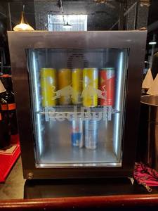 lot 4416 image: Small Red Bull Display Cooler 1509-090-000US