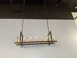 lot 2361 image: Hanging rustic light