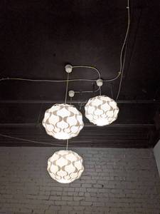 lot 2362 image: (3) Hanging white lights