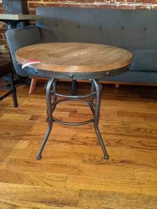 lot 2378 image: Wooden round end table