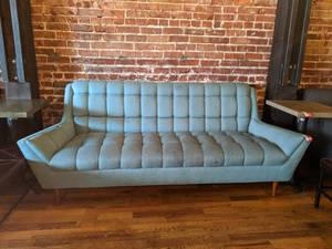 lot 2381 image: Teal couch