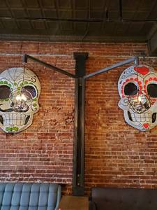 lot 2396 image: Metal Extension Brackets To Hold Lights