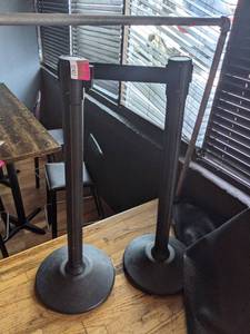 lot 2407 image: Pair of Stanchions