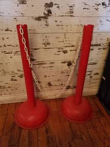 lot 2439 image: Pair Of Stanchions