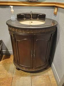 lot 2444 image: Bathroom Vanity, Paper Towel Dispenser
