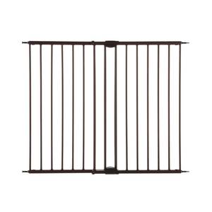 lot 5378 image: Toddleroo by North States Easy Swing and Lock Baby Gate, 28.68-47.85 Wide, Matte Bronze