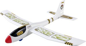 lot 5417 image: HABA Terra Kids Maxi Hand Glider with Boomerang Setting - Easy to Assemble 22 Sturdy Styrofoam Airplane with Decals