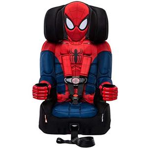 lot 5431 image: KidsEmbrace 2-in-1 Harness Booster Car Seat, Marvel Spider-Man , Black