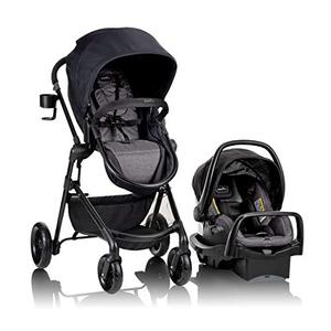 lot 5438 image: Evenflo Pivot Modular Travel System With SafeMax Car Seat