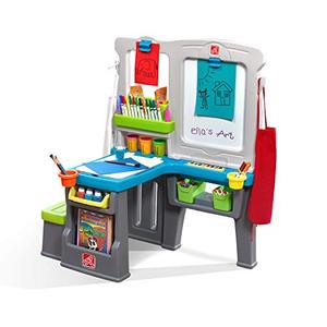 lot 5442 image: Step2 Great Creations Art Center Art Desk Easel, Multi