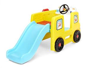 lot 5447 image: Little Baby Bum Wheels on the Bus Climber and Slide with Interactive Musical Dashboard by Little Tikes