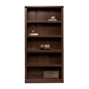 lot 5466 image: Sauder Select 5-Shelf Bookcase, Select Cherry Finish