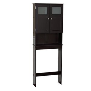 lot 5480 image: Zenna Home Drop Door Bathroom Spacesaver, Espresso