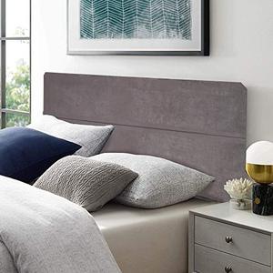 lot 5496 image: Greaton Upholstered Fabric Headboard, 48-Inch, Grey