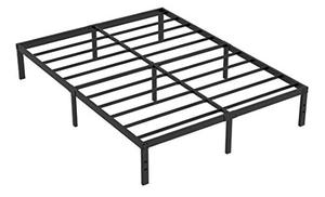 lot 5522 image: Heavy Duty Non-Slip Queen Size Bed Frame with Steel Slat Support, 16 Inch Height Durable and Strong Platform Metal Bed Frames Mattress Foundation for 3500 lbs, No Noise, No Box Spring Needed