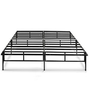 lot 5528 image: ZINUS SmartBase Compack Mattress Foundation  14 Inch Metal Bed Frame  No Box Spring Needed  Sturdy Steel Slat Support, Queen