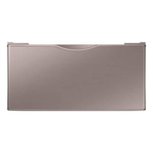 lot 5533 image: Samsung - WasherDryer Laundry Pedestal with Storage Drawer - Champagne