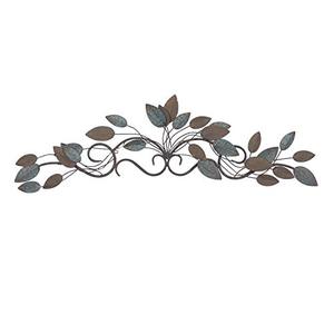 lot 5583 image: Deco 79 Metal Wall Decor H-63284, 35 L x 2 W x 10 H, Blue