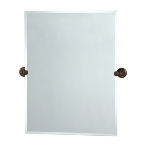 lot 5588 image: Gatco 4349S Tiara Rectangular Wall Mirror, Bronze