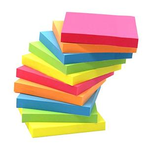 lot 5610 image: Sticky Note, Top Honor 3 inch x 3 inch, 10 PadsPack,100 SheetsPad, 5 Colours Self-Stick Notes, Easy Post
