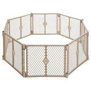 lot 5377 image: Toddleroo by North States Superyard Indoor-Outdoor Play Yard Safe Play Area