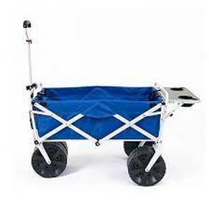 lot 5419 image: Mac Sports 150 Lb. Weight Capacity All-terrain Beach Wagon - Blue