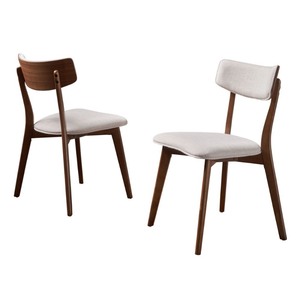 lot 1205 image: Christopher Knight Home - Chazz Mid-century Dining Chair  (Set of 2) - Retail $152.02