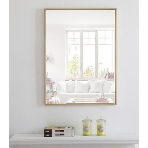 lot 1207 image: Carson Carrington Brass Mirror - 36in.x40in. - Retail $116.99
