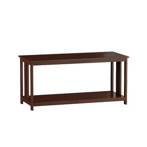 lot 1208 image: Lavish Home -2 Tier Mission Style Coffee Table - Retail$128.99
