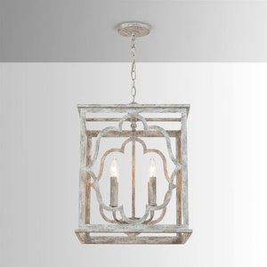 lot 1211 image: Austin Allen & Company -  4-light Mystic Sand Pendant Fixture - Mystic Sand - Retail $284.52