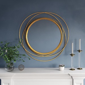 lot 1253 image: Aspire Home Accents Mia Round Wall Mirror - Retail $75.22