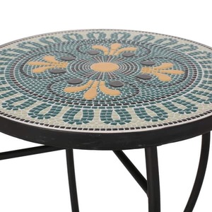 lot 1221 image: Christopher Knight Home - Bloomfield Outdoor Side Table with Tile Top  Retail $68.99