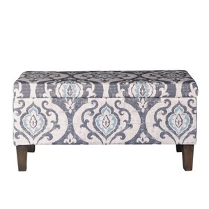 lot 1256 image: HomePop Large Storage Bench - Retail $170.99