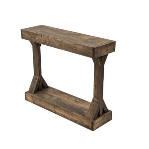lot 1258 image: Del Hutson Designs- Barb Small Console Table Solid Wood - Retail$99.99