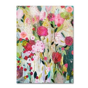 lot 1267 image: Carrie Schmitt Wild Rose Art Canvas - Retail $94.99