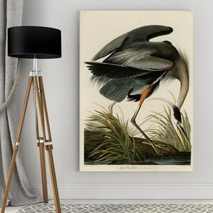 lot 1268 image: Wexford Home Great Blue Heron Canvas Wall Art - Retail$102.99