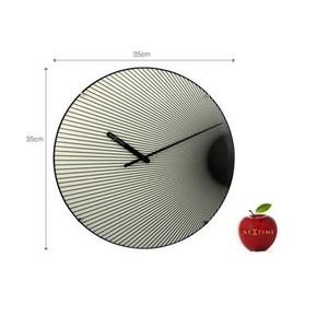 lot 1271 image: Unek Goods Nextime Rays Luminous Dome Wall Clock -Round - Retail $36.54